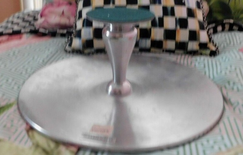 MOSAIC WARES FLORAL MOSAIC CAKE STAND/PEDESTAL,NEW gallery