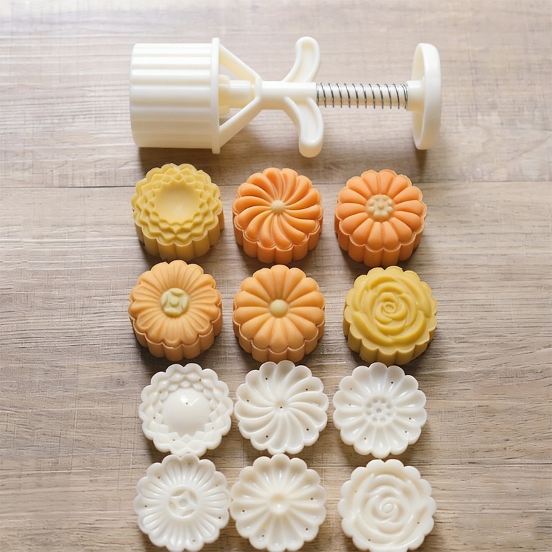 Mung Bean Cake Model Printed with Embossed Ice-skin Pastry Baking Grinding Tool gallery