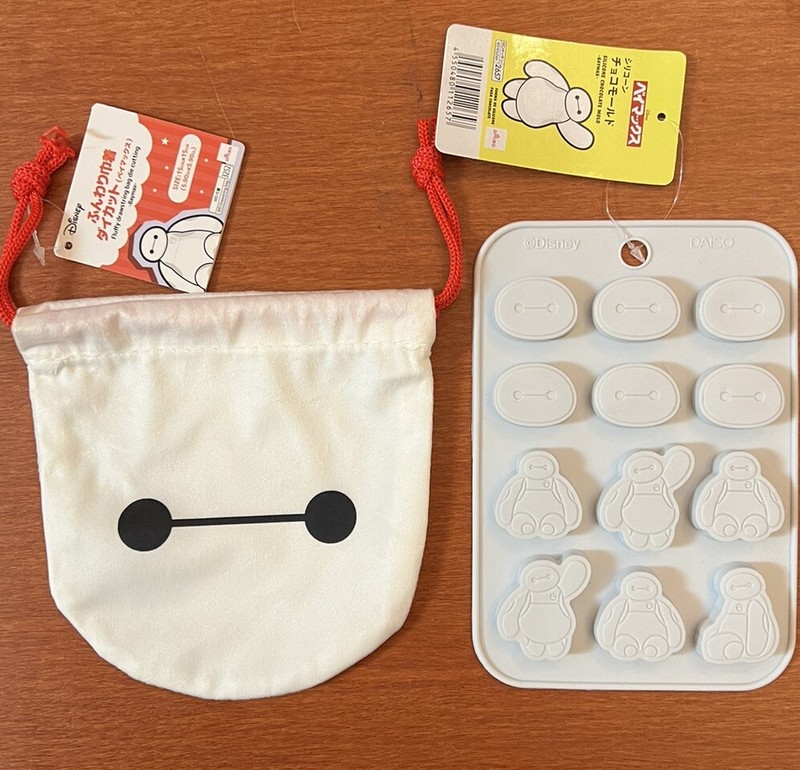 Big Hero 6 Baymax SET Chocolate Silicone Mold Enamel Pin Coin Purse Bag Disney