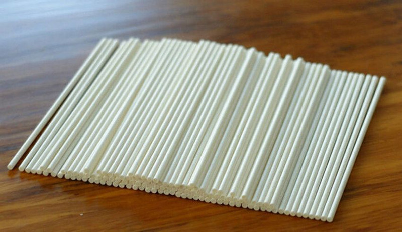 80pcs Lollipop Sticks Chocolate Cake Lolly Pop Sucker Making DIY Mold Plastic 4" gallery