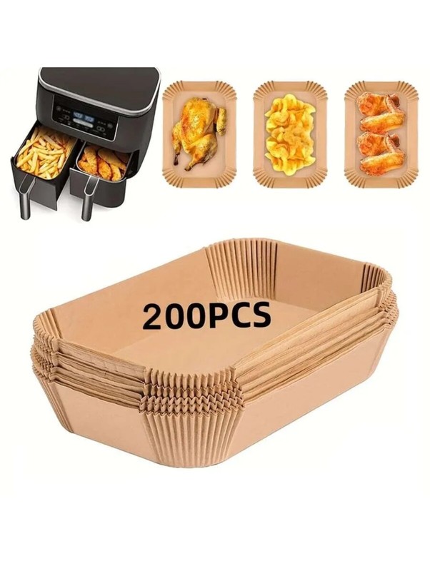 200/100/50 X Disposable Air Fryer Paper Liners Non Stick Parchment Accessories
