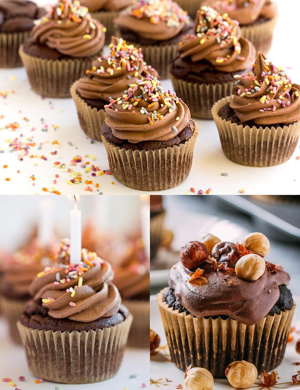 Jumbo Cupcake Liners Greaseproof Paper 200 Count - Food Grade Odorless Muffin Ba gallery