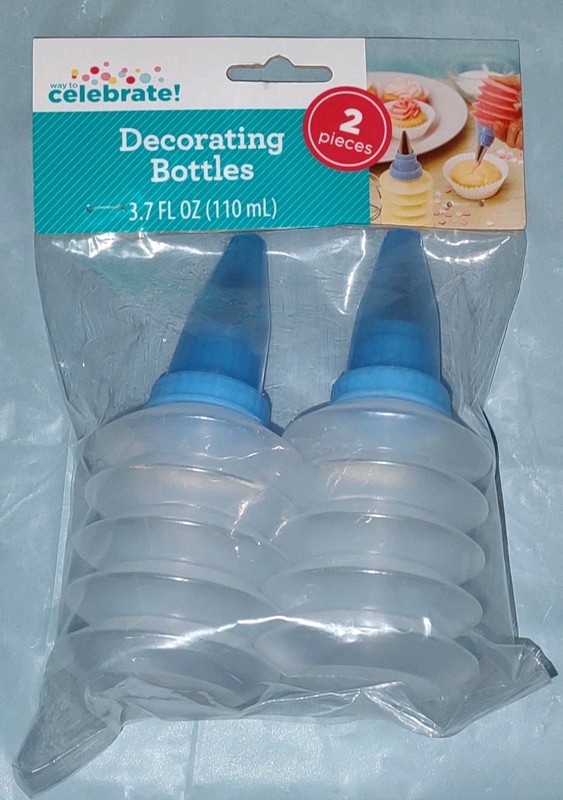Way To Celebrate Baking Decorating Bottles 1 Pack of 2 Cake Decor For Icing
