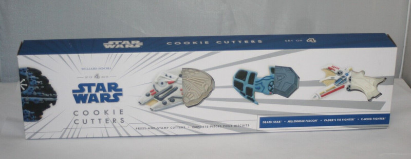 Williams-Sonoma Star Wars Cookie Cutters Set of 4: Death Star, X-Wing, Fighter