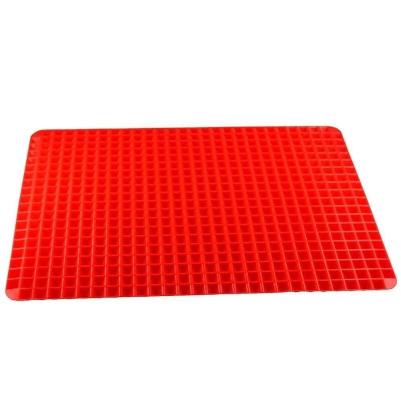 ABOOFAN Silicone Oven Mat 15.35X10.23In Non-Stick 15.4″L x 10.2″W, Red