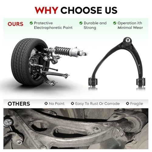 Front Upper & Left Control Arm (Forged Steel) with Ball Joints Suspension gallery