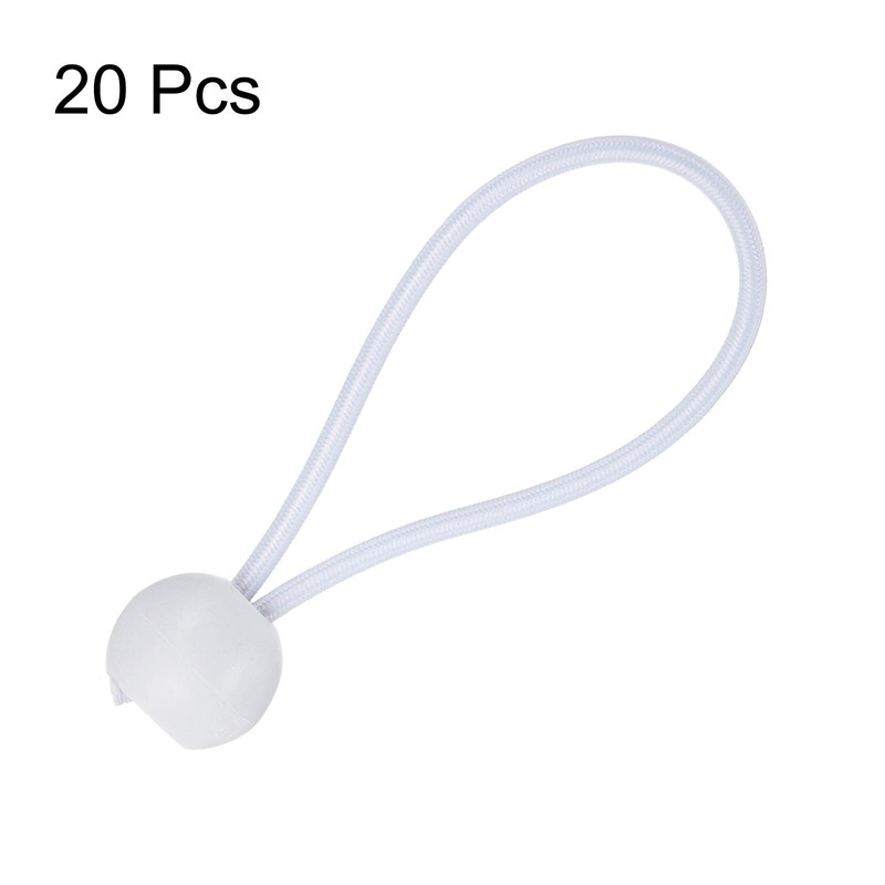 20Pcs Ball Bungee Cords 4" Heavy Duty Bungee Cord Balls for Tent Holding, White gallery