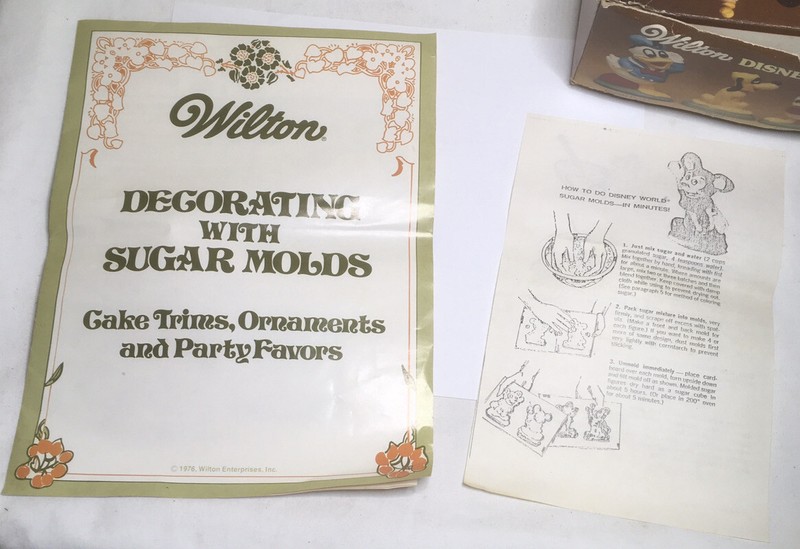 Vintage Disney Characters Sugar Molds WILTON Cake Baking Decorating Craft 1972 gallery
