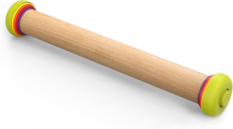 Joseph Joseph Precisionpin – Rolling Pin with Adjustable Pastry Thickness, Bakin