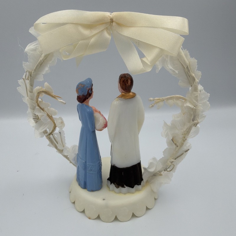 Vintage Cake Topper Baptism Christening Baby Girl #483 Hong Kong gallery