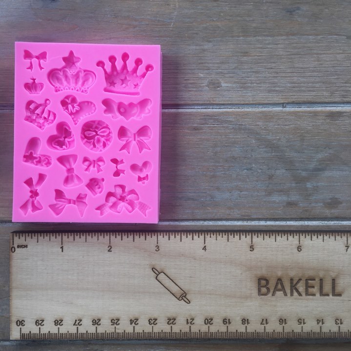 Bows Crowns Hearts Pendants Silicone Mold | Bakell® gallery