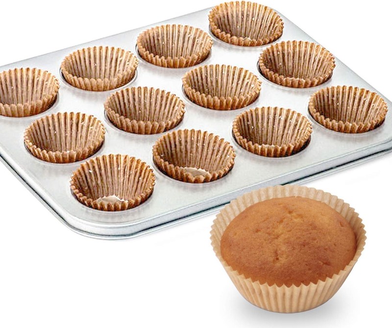 500 Count Natural Cupcake Liners - Odorless, Grease-Proof & Eco-Friendly gallery