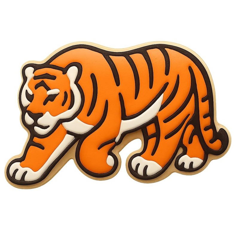 Stalking Tiger Cookie Cutter & Stamp - 4x2.9 Fun Kitchen Baking gallery