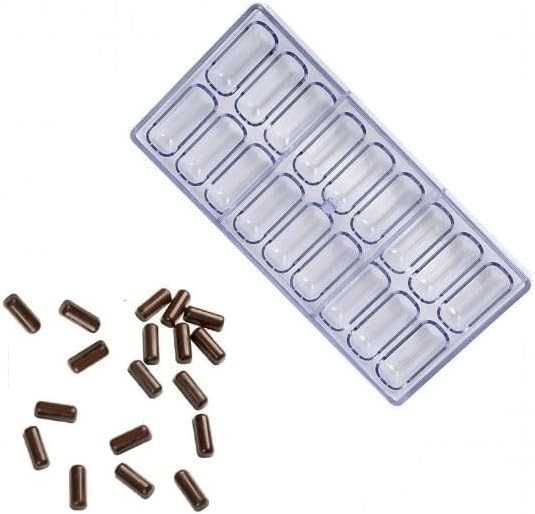 Transparent 18-Cavity Candy Mold with Effortless Release for Homemade Treats gallery