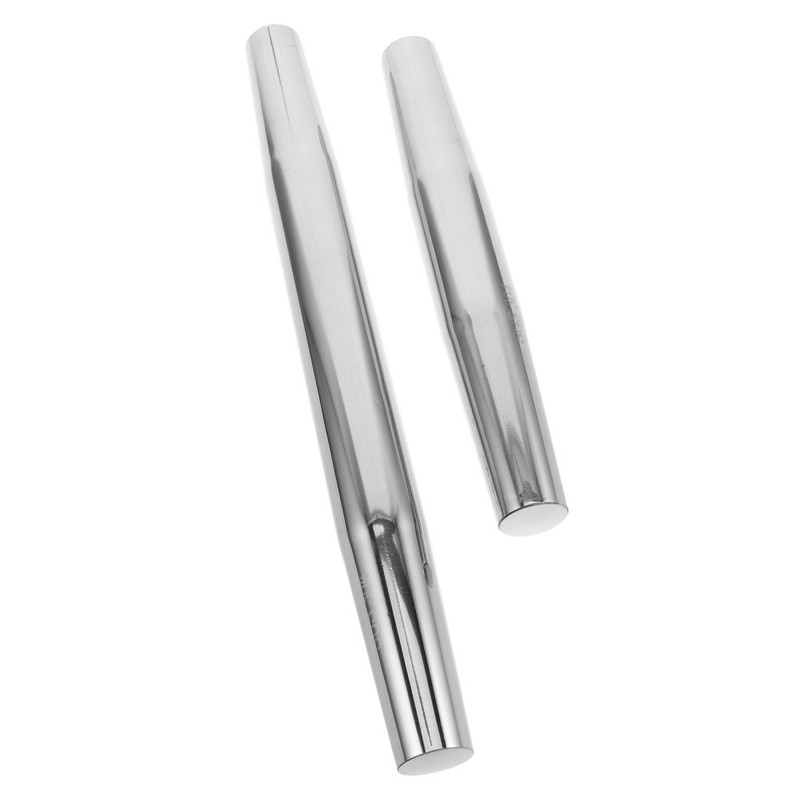 2 Pcs Kitchen Rolling Pin Stainless Dough Sticks Bread Making Tools gallery