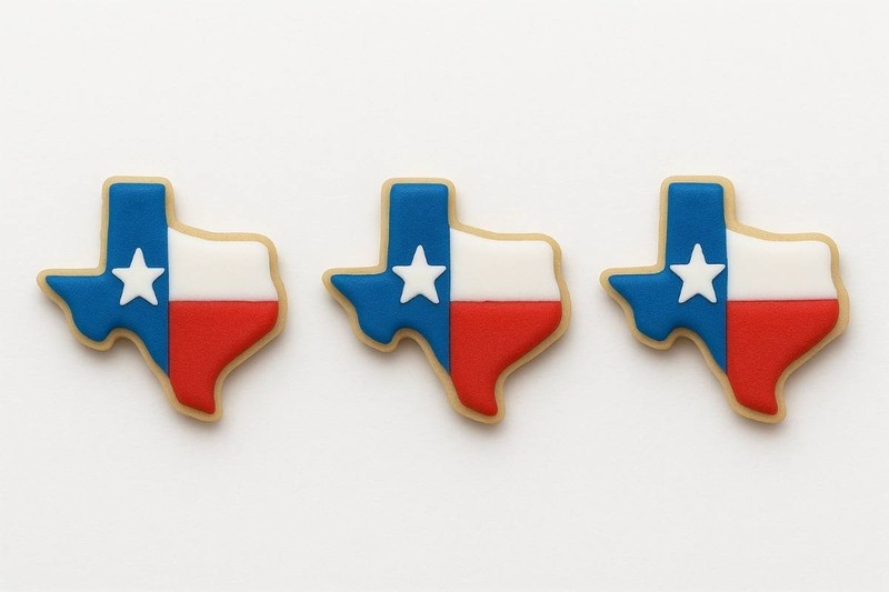 1 Dozen 12 Mini Texas State 1.75'' Cookie Cutter Party Favors Metal College Foot gallery