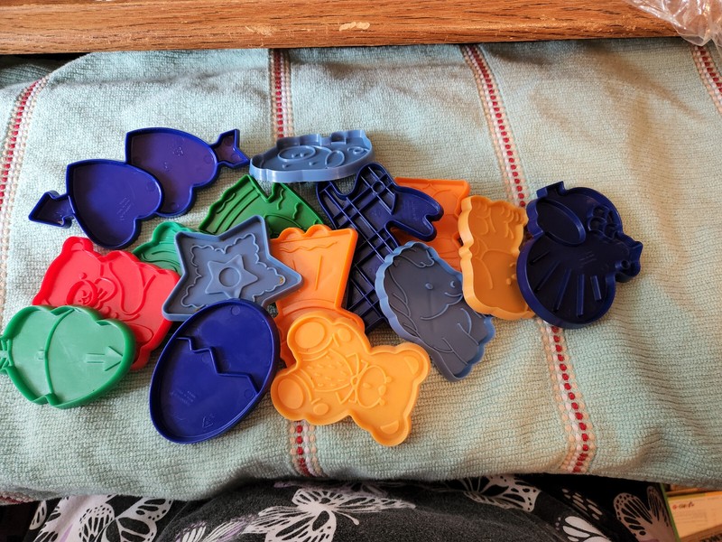 Cookie Cutters Two Bags Some are new and Some Have been used very Little.