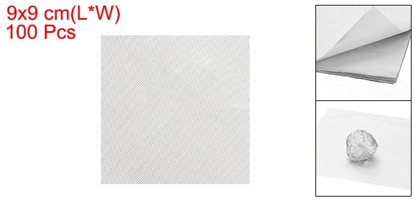 100Pcs 4x4 Inch Foil Candy Wrappers Chocolate Wrapping Paper Light Silver gallery