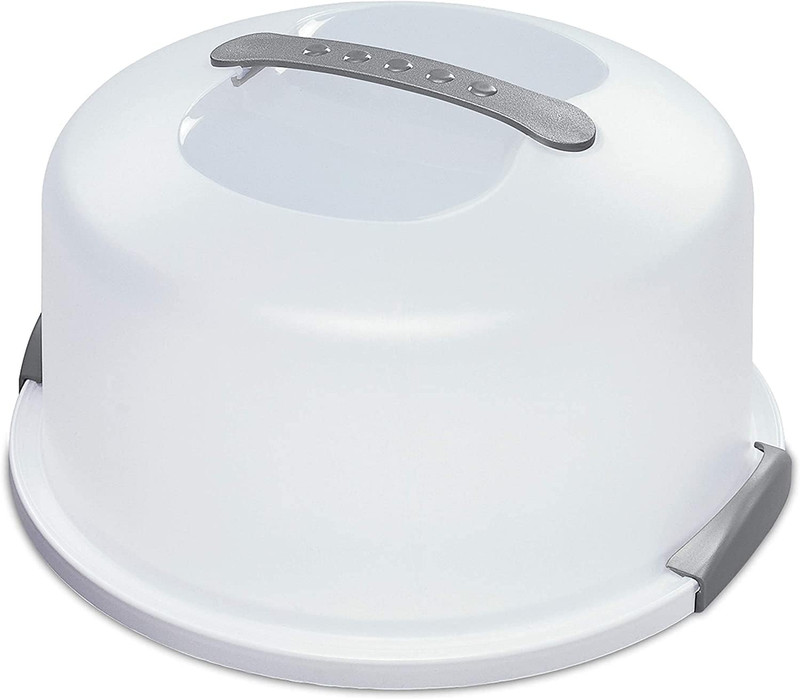 Cake Server Circular Serving Container White gallery