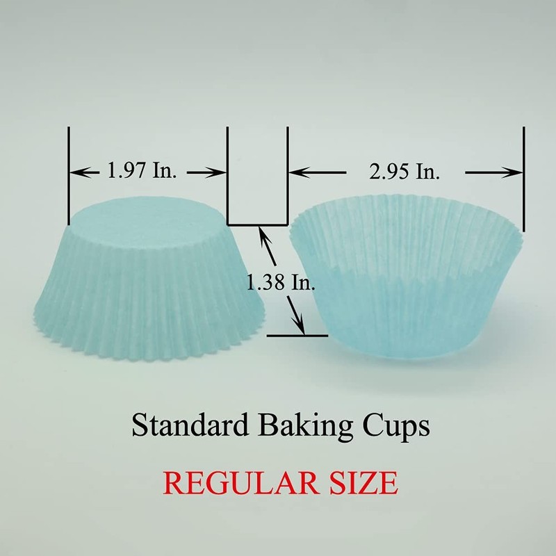 Blue Cupcake Liners Greaseproof Paper Standard Baking Cups for Party and More... gallery
