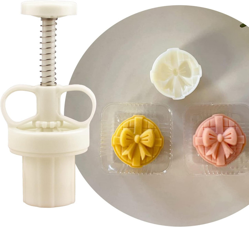 Pink Mooncake Molds 20G with 1 Stamp, Mid-Autumn Festival Moon Cake Mold Set Han gallery