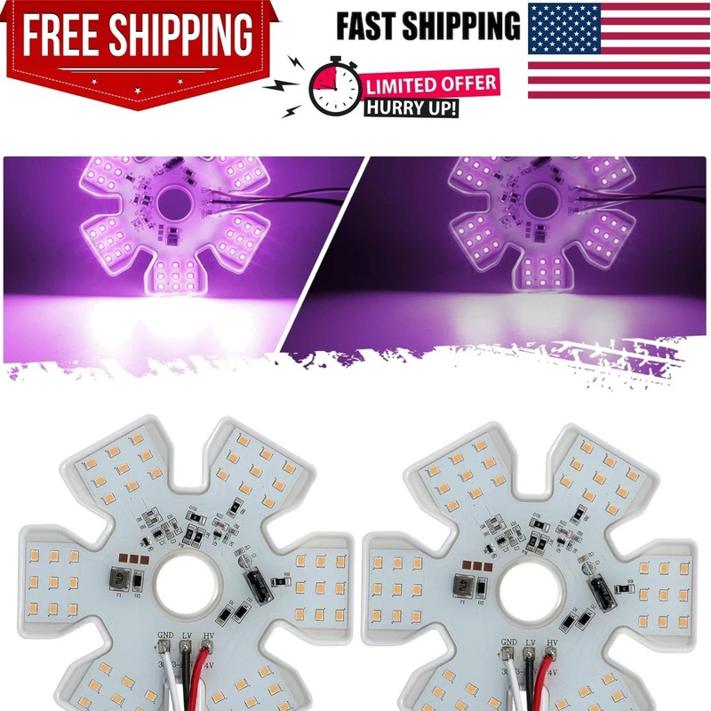 2Pcs Ultra-Thin Hex Style Dual Function Interior 54 diode LED Air Breather Li…