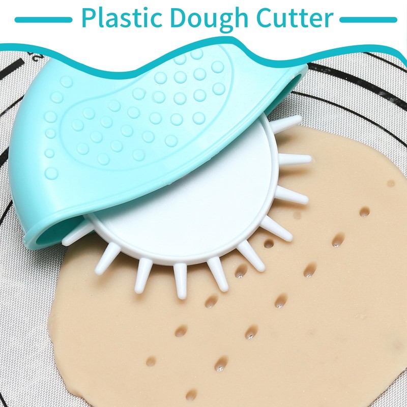 Pastry Cutter Wheels, 4PCS Plastic Home Cake Biscuits Roller Pastry Cutter Wh... gallery