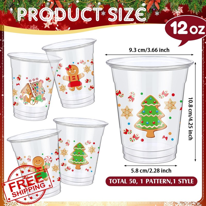 Honeydak 50 Gingerbread Cups Multicolor gallery