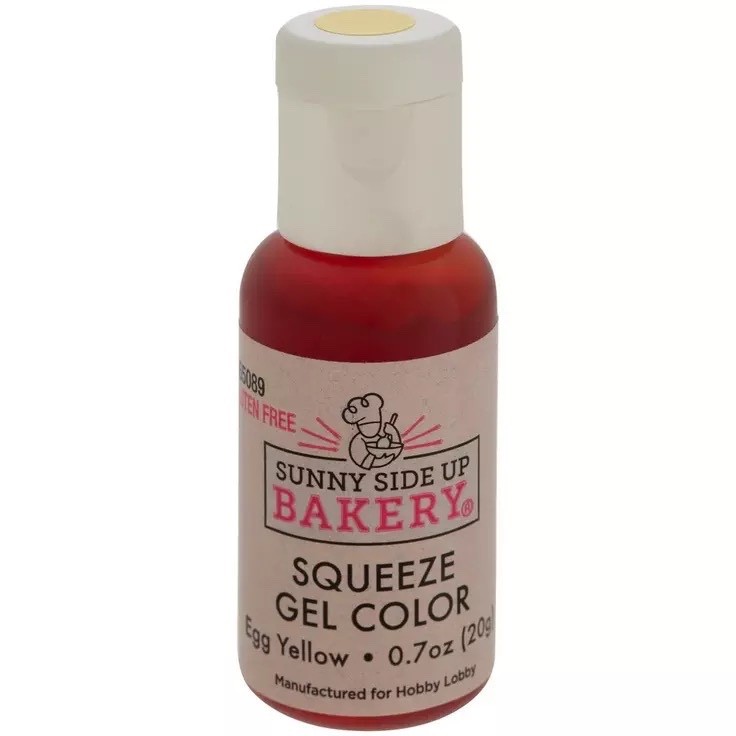 1 Sunny Side Up Bakery EGG YELLOW Squeeze Gel Color Food Coloring ( 0.7 oz )