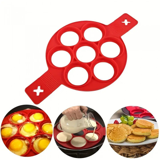 1pc Silicone Non-stick Baking Cookie Mold, Cake Mold, Pancake Mold gallery