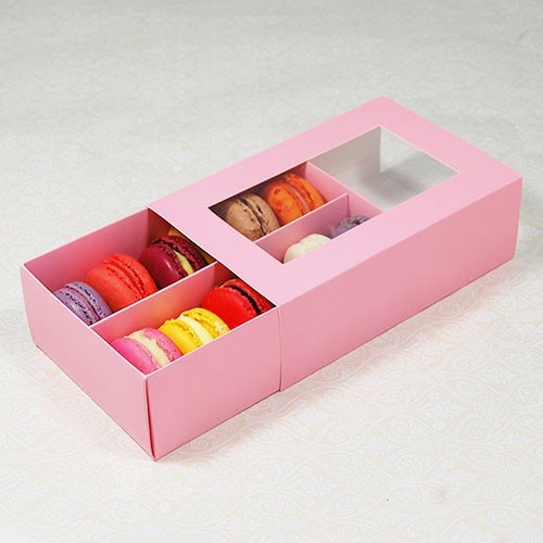 Pink Macaron Box for 12 Macarons – Count of 25