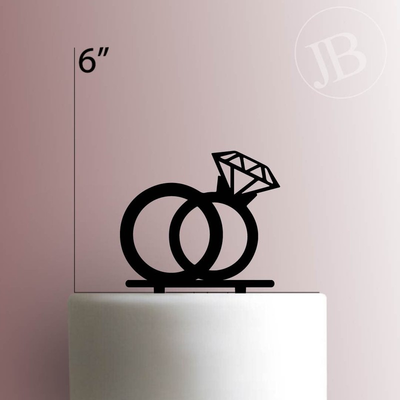 Wedding Rings 225-578 Cake Topper