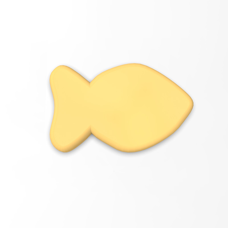Goldfish Cookie Cutter Outline #1 | Fish Pond Stream Fisherman Craft Treat gallery