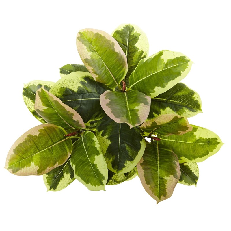 Nearly Natural 23In. Rubber Leaf Artificial Plant Real Touch Set Of 3 6148-S3 gallery