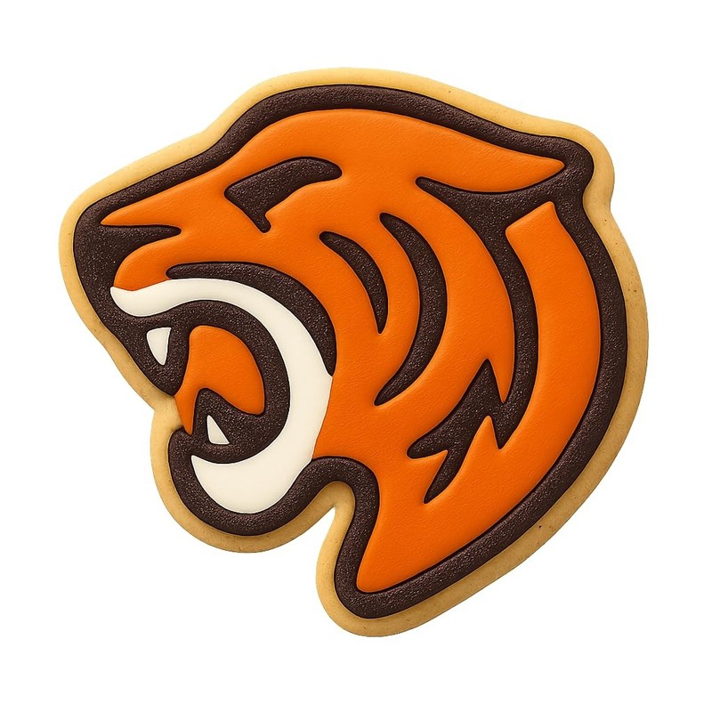 Roaring Tiger Head Cookie Cutter & Stamp - 4x3.2 Fun Kitchen Baking gallery