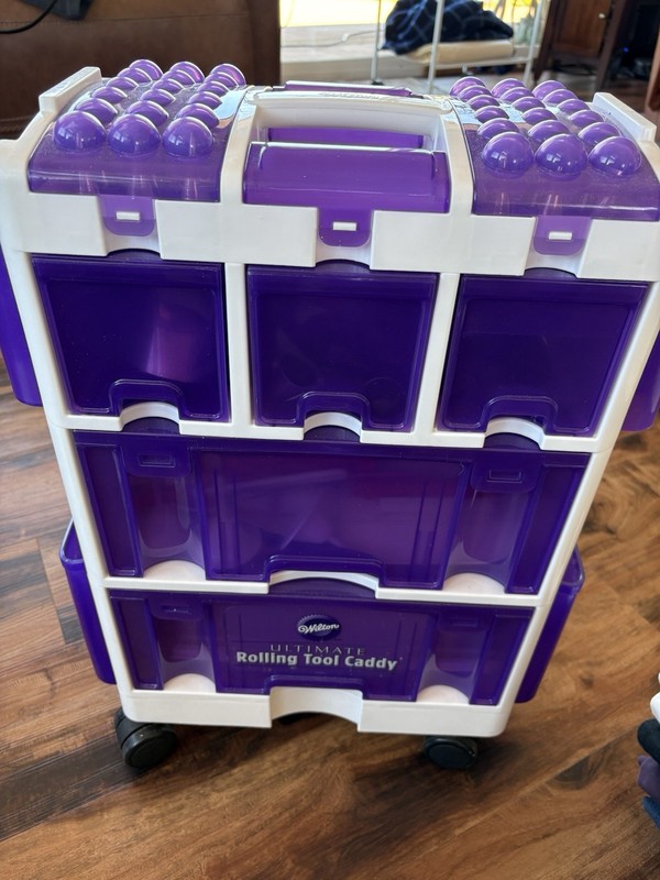 Wilton Ultimate Rolling Tool Caddy Cake Decorating Organizer