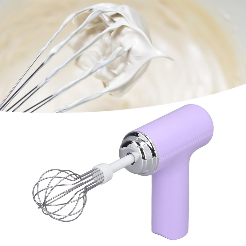 Electric Hand Mixer Whisk 3 Speed USB Rechargeable Egg Beater 2 Mixing Whisk gallery