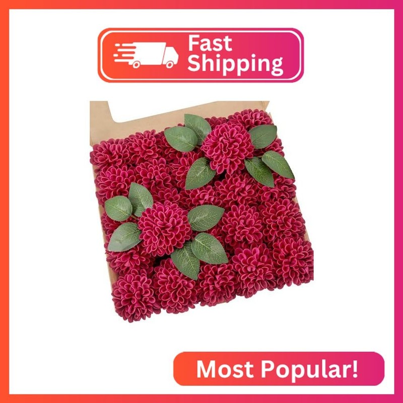 YEEFLORA Artificial Flowers, 25pcs Artificial Rose for DIY Wedding Bouquets Cent