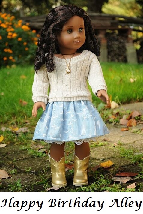 American Girl Doll Cecille Edible Cake Topper Decoration