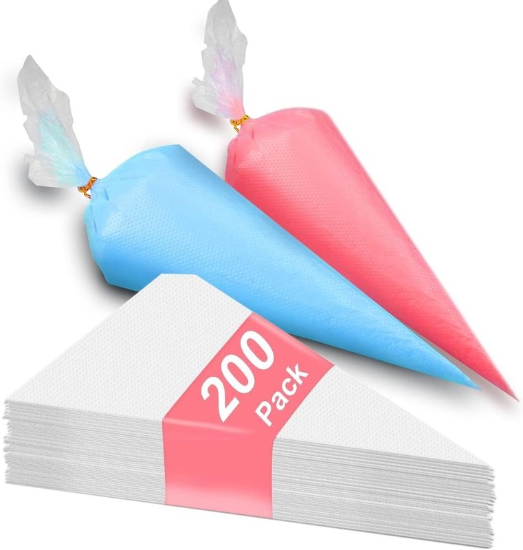 200pcs Disposable Icing Piping Bags – 12 Inch Pastry Bag Frosting Bags for Cake