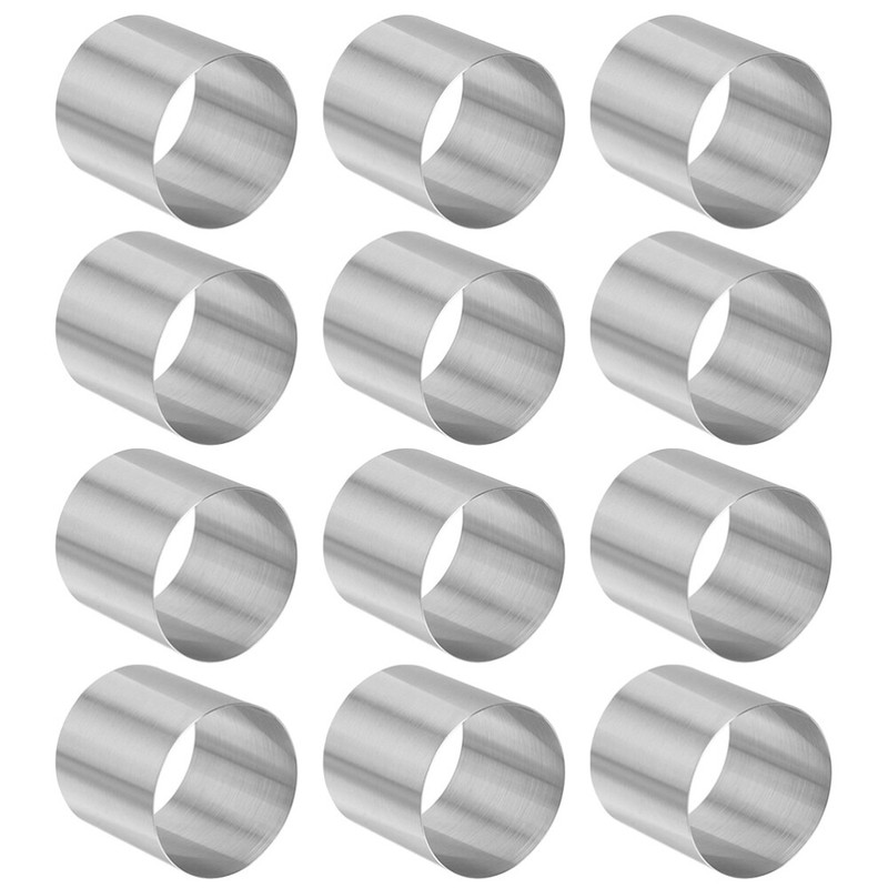 12 Pcs Rings Round Cake Mold Molds for DIY Baking Sturdy Travel gallery