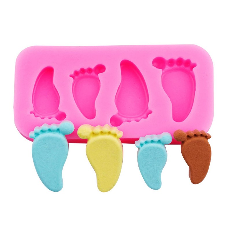 Baby Shower Fondant Silicona Molds Baby Silicone Fondant Molds 8 PCS Molde de... gallery