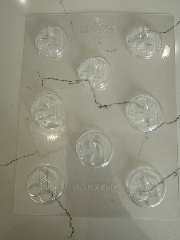 Musical Notes Molds – 8 Buttons – Candy Soaps – Party’s Crafts Scrapbooking