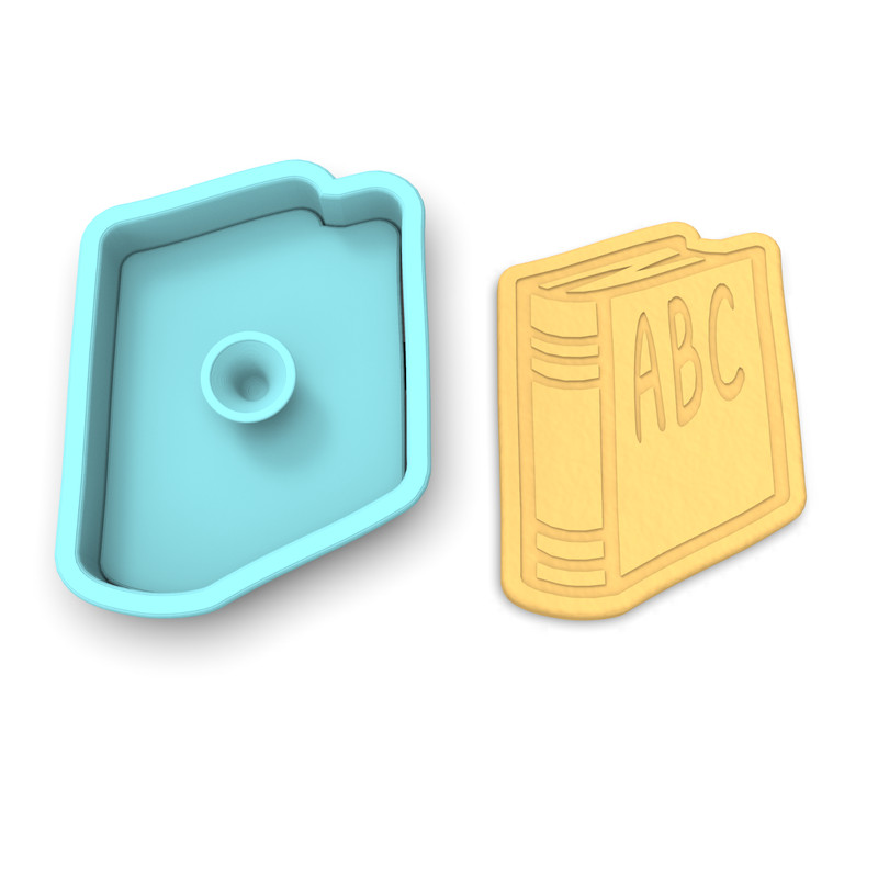 School Book Cookie Cutter & Stamp | Back to School Books Teacher Student Read gallery