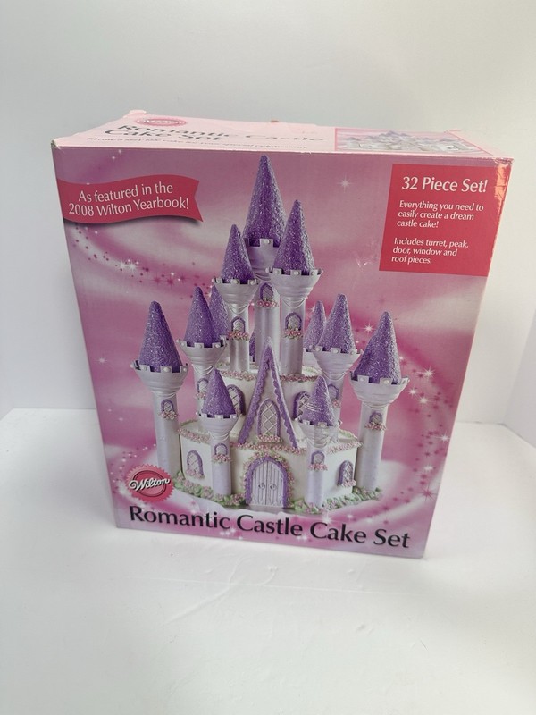 Wilton Romantic Castle Cake Set – Complete 32 Piece Set NEW OPEN BOX