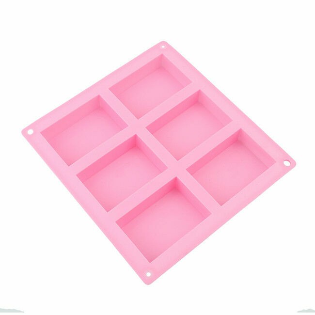 Silicone Tray Mould 6-Cavity Making-CB Rectangle Soap Mold DIY For Homemade gallery