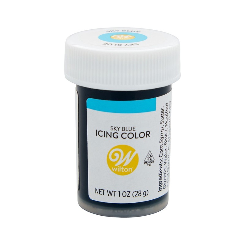Wilton Sky Blue Food Coloring For Frosting – 1 Ounce (191007665)