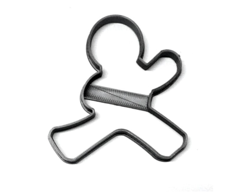 NINJA GINGERBREAD MEN OUTLINES FOUR POSES CHRISTMAS SET OF 4 PR1392 gallery