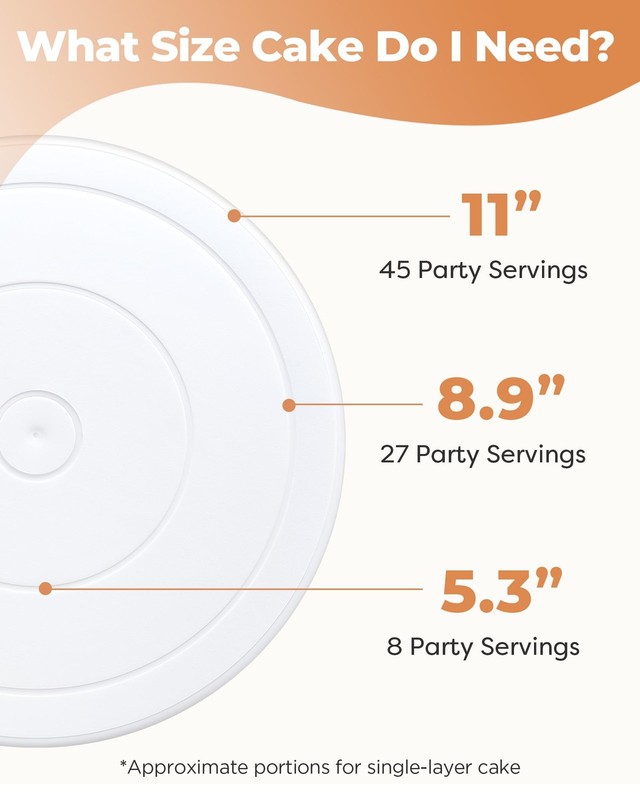 Kootek Cake Stand, 11 Inch Rotating Cake Turntable for Decorating, Display & ... gallery