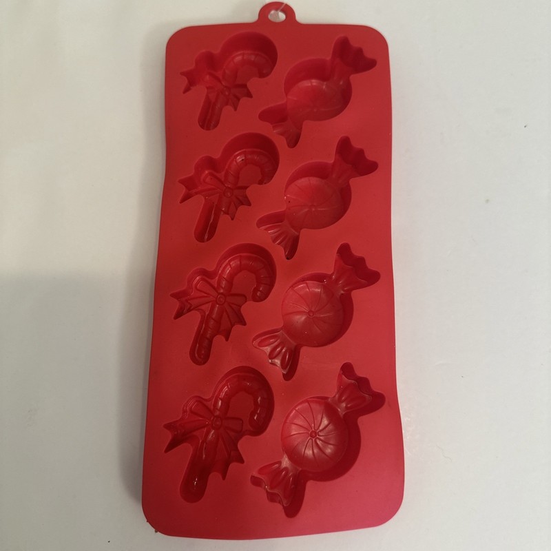 Set of 3 Holiday Christmas Shaped Silicone Ice Cube Trays - NEW With Tags gallery